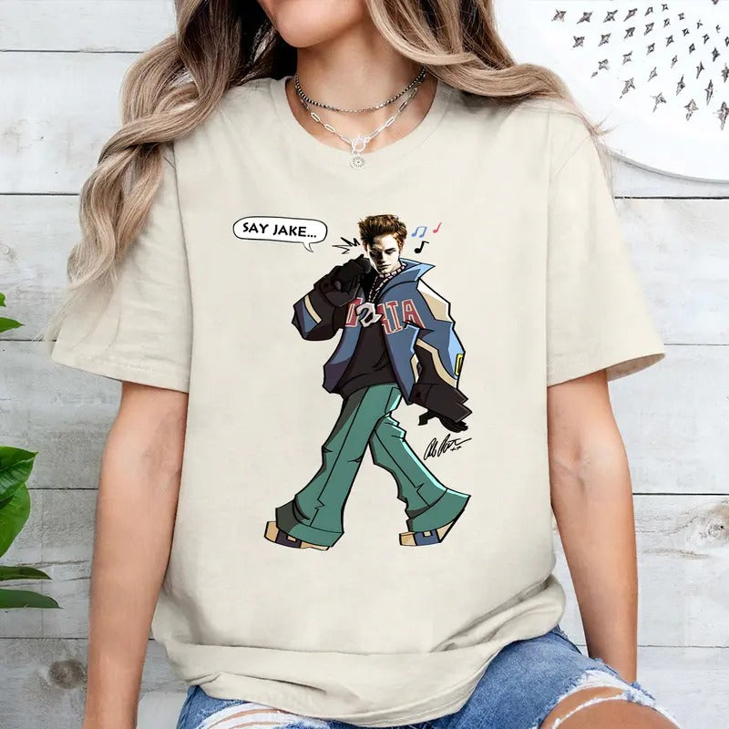 Edward Cullen T Shirt, The Twiliight Saga T Shirt, Funny Twilight Tee, Fashion Cotton, Full Colors, Full Sizes, For Men,...