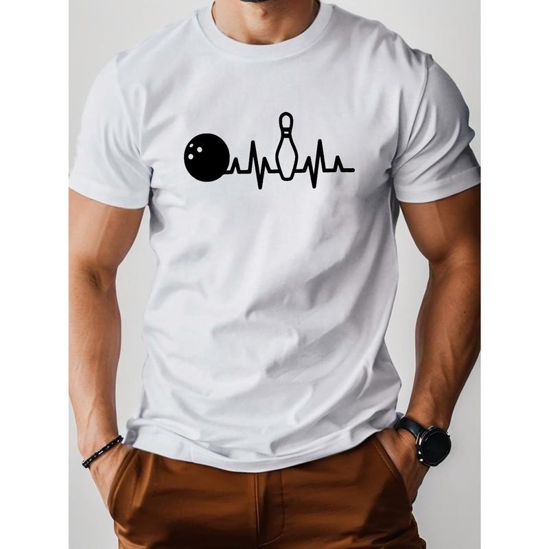 Electrocardiogram Bowling Ball Pure Cotton Men's Tshirt Comfort Fit Made in USA Hoodie, Sweatshirt | HypeCrazeTee.com