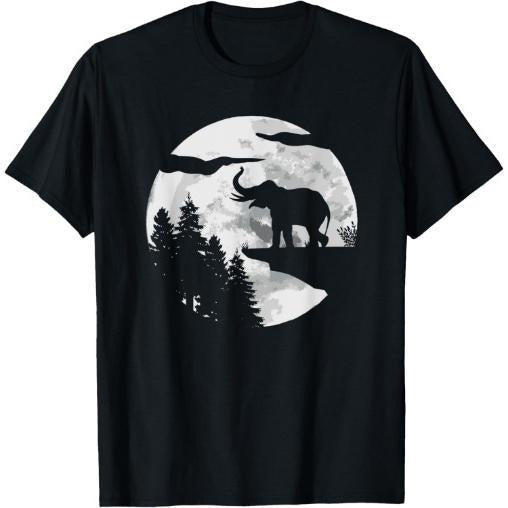 Elephant Zoo Wildlife Animal Silhouette - Africa Elephant T-Shirt Made in USA Hoodie, Sweatshirt | HypeCrazeTee.com