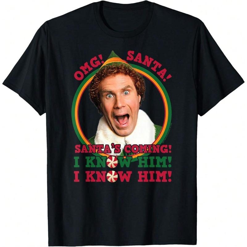 Elf - OMG Santa I Know Him T-Shirt Hoodie, Sweatshirt | HypeCrazeTee.com