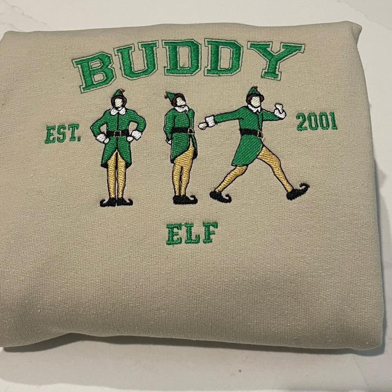 Elf embroidered sweatshirt T-Shirts, Hoodie | HypeCrazeTee.com