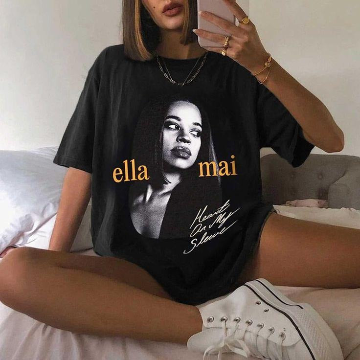 Ella Mai Heart My Sleeve Tour 2023 Shirt Fan T-Shirts, Hoodie, Sweatshirt