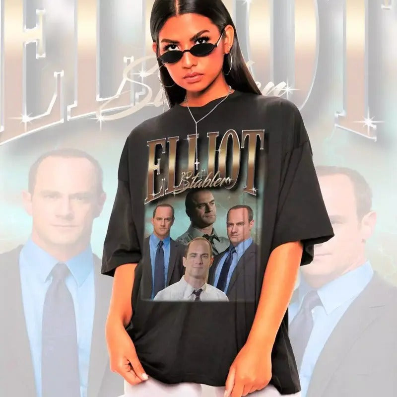 Elliot Stabler Shirt -Christopher Meloni Homage Unisex T-Shirt All Size Hoodie, Sweatshirt | HypeCrazeTee.com