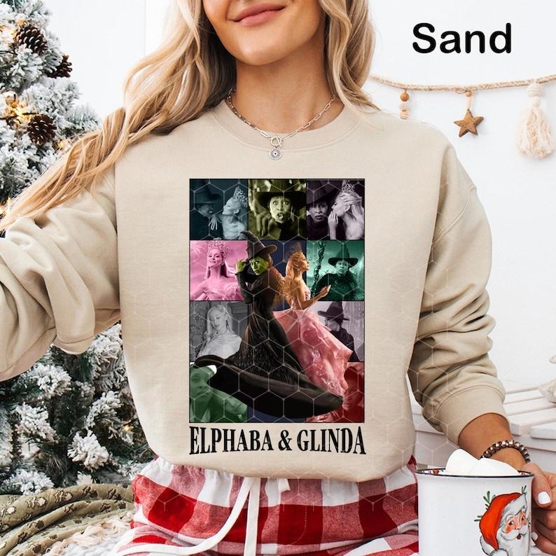 Elphaba and Glinda Wicked Sweatshirt, Change for Good Theme T-Shirts, Hoodie | HypeCrazeTee.com