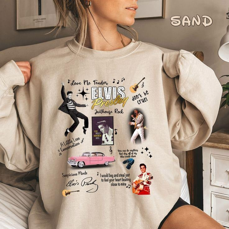 Elvis Presley Sweatshirt, Elvis Presley Gift, Elvis Presley Merch, Gift for Elvis Presley Fan, Elvis Presley Lovers, King...