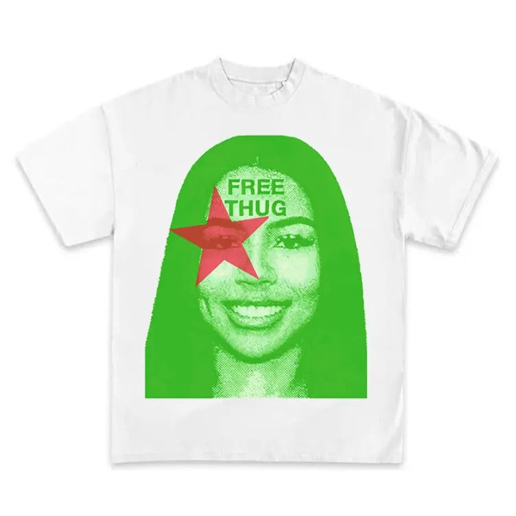 Embrace the vibe with the Free Thug Green T-Shirt Hoodie, Sweatshirt | HypeCrazeTee.com