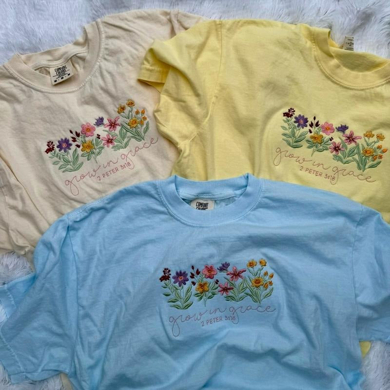 Embroidered Christian Tshirt, Embroidered Easter Tshirt Hoodie, Sweatshirt | HypeCrazeTee.com