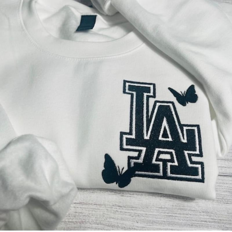 Embroidered LA sweatshirt T-Shirts, Hoodie | HypeCrazeTee.com