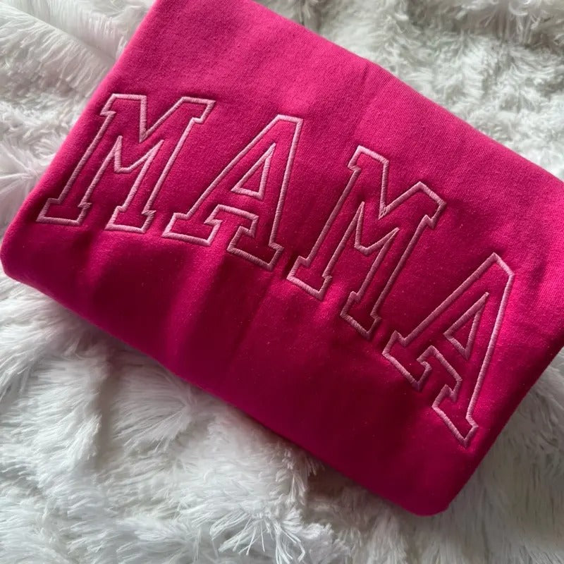 Embroidered MAMA Sweatshirt T-Shirts, Hoodie | HypeCrazeTee.com