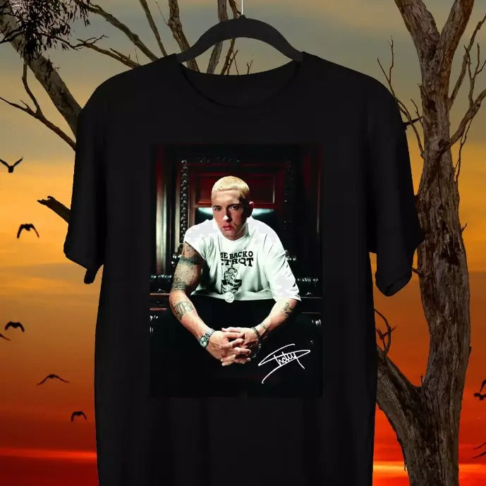 Eminem men women black T-Shirt Short sleeve unisex Hoodie, Sweatshirt | HypeCrazeTee.com