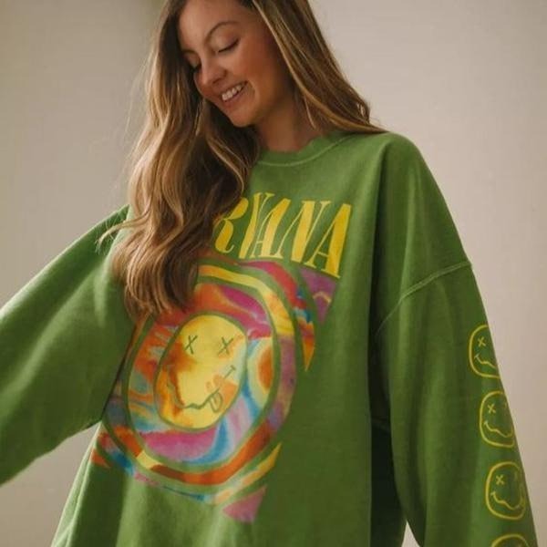 Emoji Print Pullover Long Sleeve Sweatshirt T-Shirts, Hoodie | HypeCrazeTee.com
