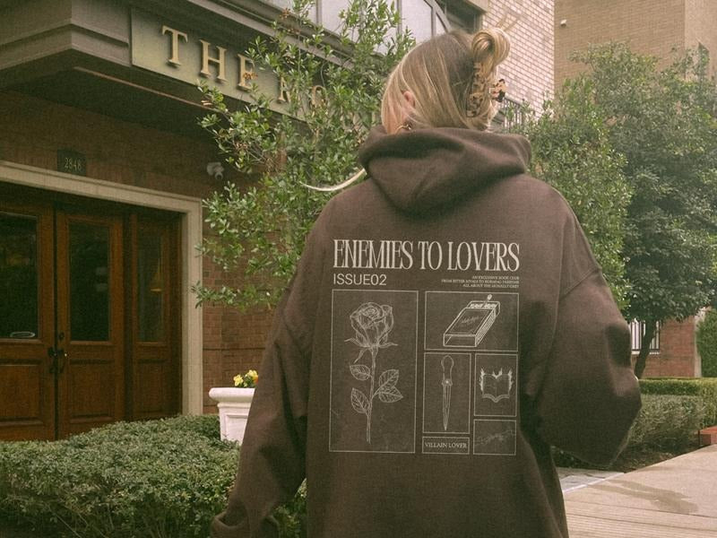 Enemies to Lovers Hoodie, Morally Grey Romantasy Sweatshirt, Smut Reader Retro Reader Hoodie, Reading Gift, In My Bookish...