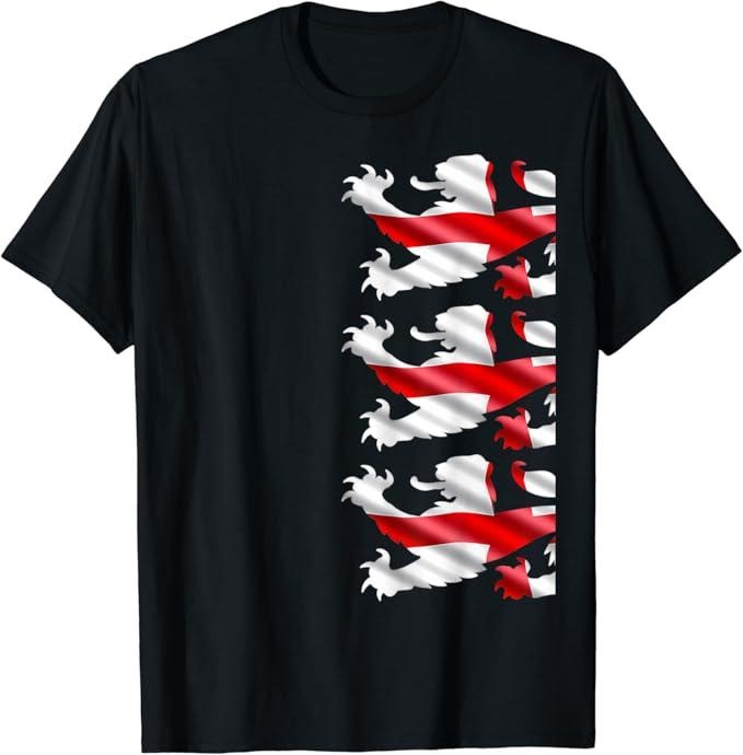 England Shirts, English Lions T-Shirt Cotton Fashion Casual Classic Hoodie, Sweatshirt | HypeCrazeTee.com