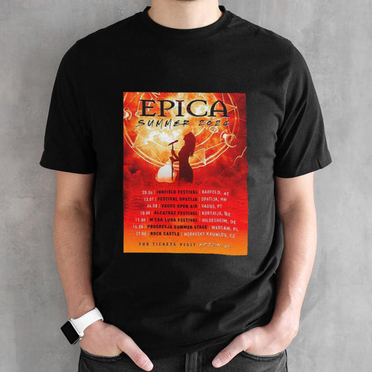 Epica Summer 2024 Tour Schedule List Date shirt