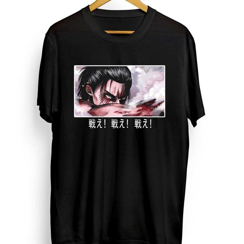 Eren Yeager Aot New Unisex T-shirt,Anime,Attack On Titan,Graphic Tee Hoodie, Sweatshirt | HypeCrazeTee.com
