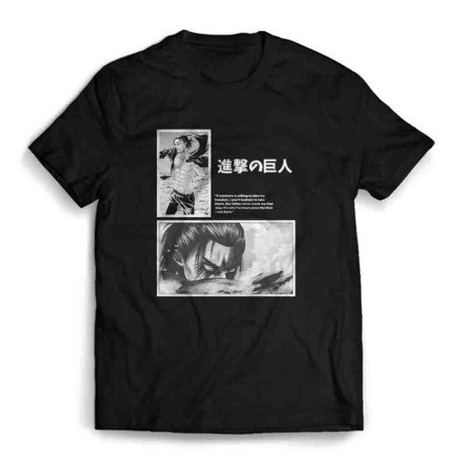 Eren In Last Season Anime Manga Mens T-Shirt Tee