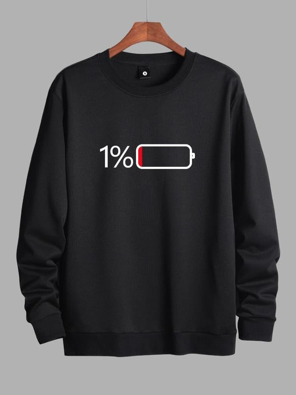 Essentials Sweatshirt Unisex Men's Regular Fit Round Neck Drop Shoulder Graphic Sweatshirt, Casual Fashion Printed Long...