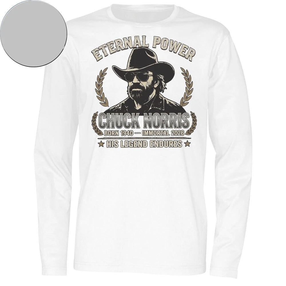 Eternal Power Chuck Norris Born 1940 Immortal 2026 His Legend Endures Shirt