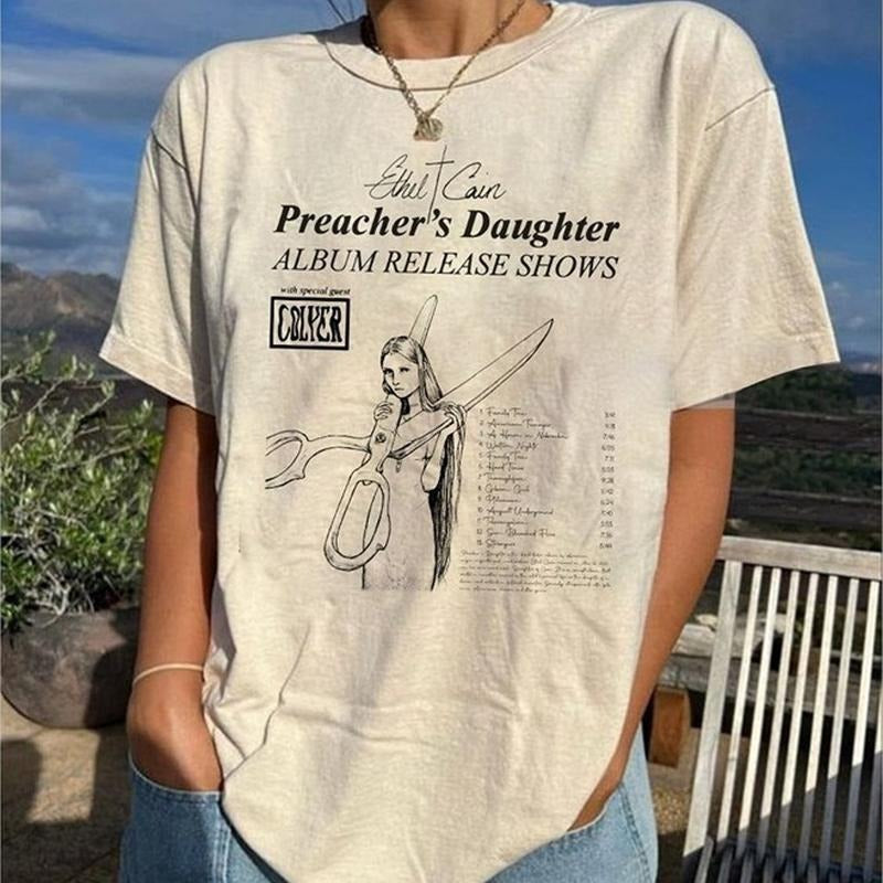 Ethel Cain Preacher's Daughter Graphic Shirt, Singer Release Shows Cover Unisex Full Size Hoodie, Sweatshirt