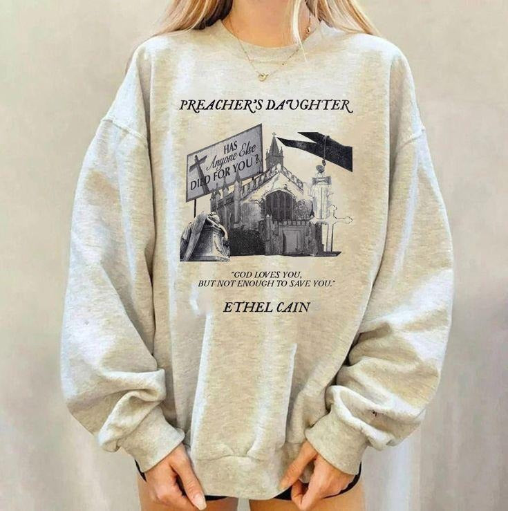 Ethel Cain Preacher's Daughter poster Sweatshirt T-Shirts, Hoodie | HypeCrazeTee.com