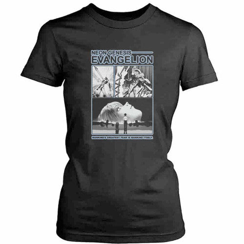 Evangelion Anime Aesthetic Neon Genesis Womens T-Shirt Tee
