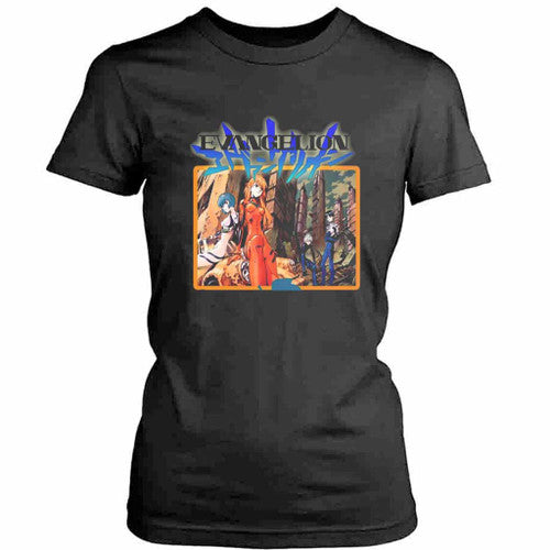 Evangelion Anime Shoes Womens T-Shirt Tee
