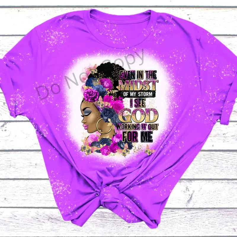 Even In The Midst of My Storm Purple DTF Transfer ONLY -This is NOT a T Shirt Hoodie, Sweatshirt | HypeCrazeTee.com