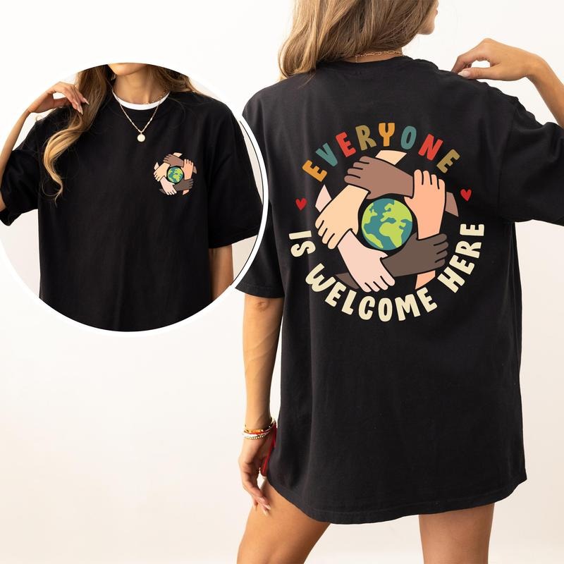 Everyone Is Welcome Here Comfort Colors Shirt, Support Idaho Teacher T-shirt, Equal Rights Graphic Tee, Equality...