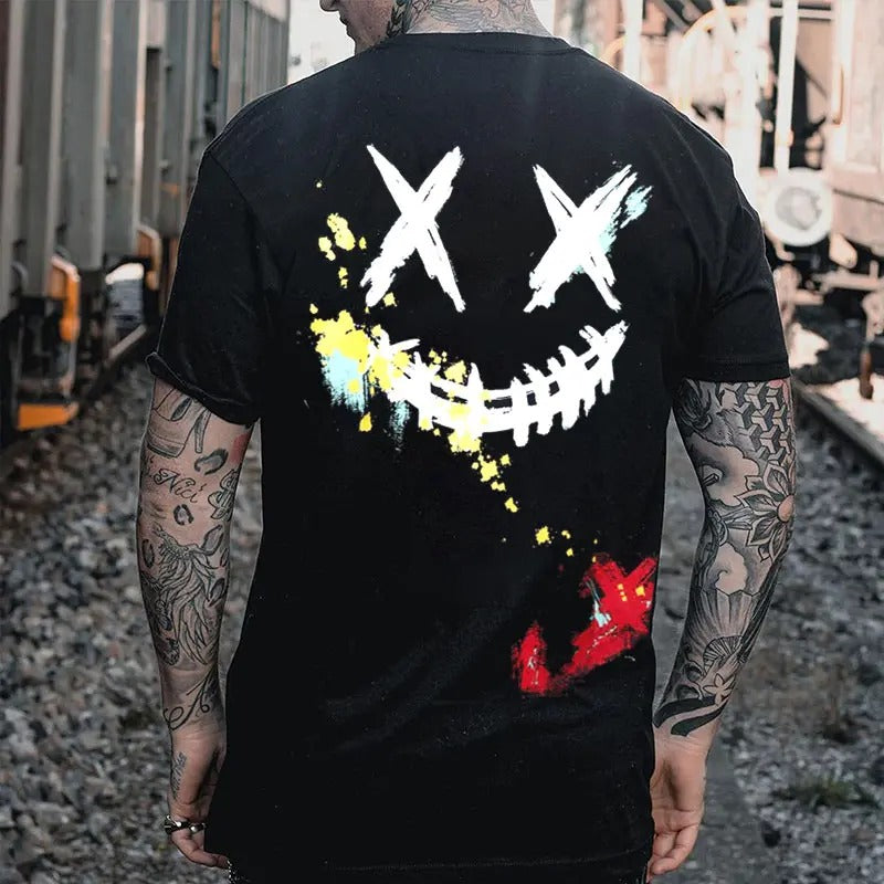 Evil Smile Emoji Print Men's T-Shirt Hoodie, Sweatshirt | HypeCrazeTee.com