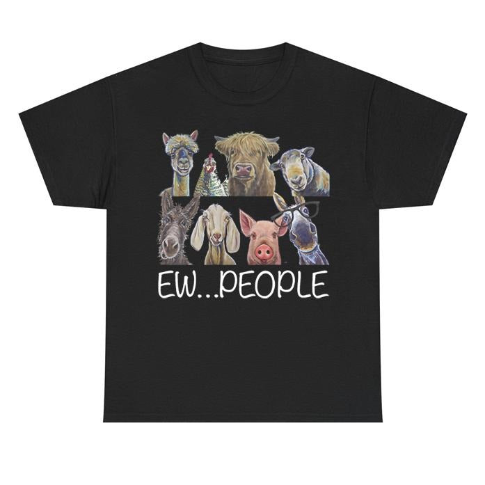 "Ew People" Funny Animals Graphic Unisex T-shirt Hoodie, Sweatshirt | HypeCrazeTee.com
