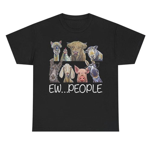 "Ew People" Funny Animals Graphic Unisex T-shirt Hoodie, Sweatshirt | HypeCrazeTee.com