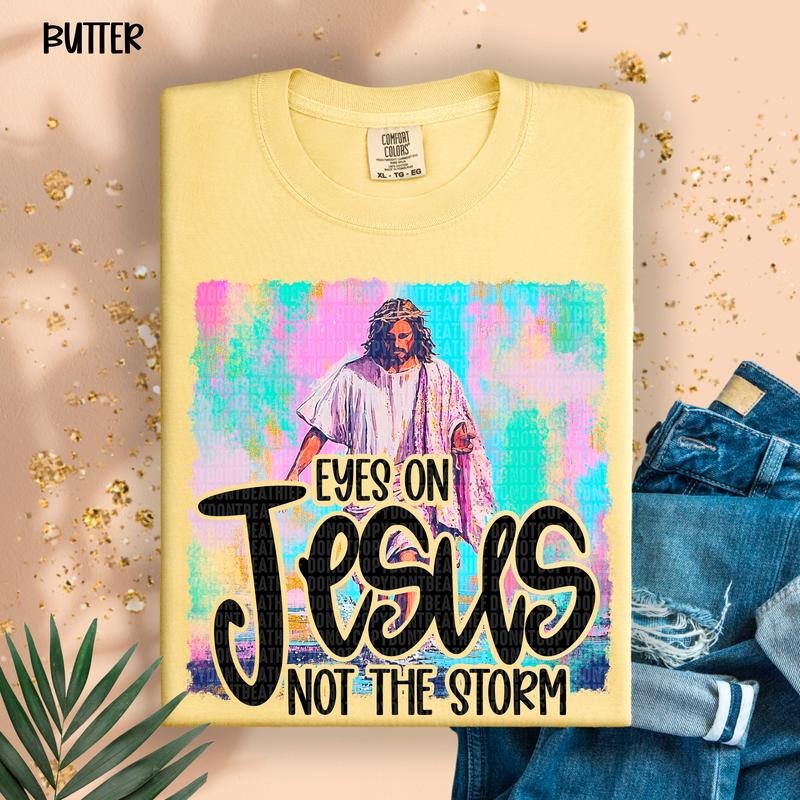 Eyes on Jesus DTF Transfers - THIS IS NOT A SHIRT Hoodie, Sweatshirt | HypeCrazeTee.com
