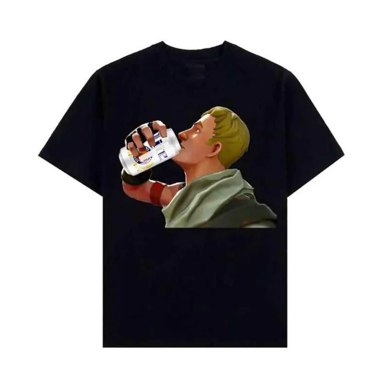 F0rtnite Beer Shirt, Fort.nite Shirt Graphic Tee Vintage Oversized Cotton Short Sleeve Streetwear Casual Trend shirt Gift...
