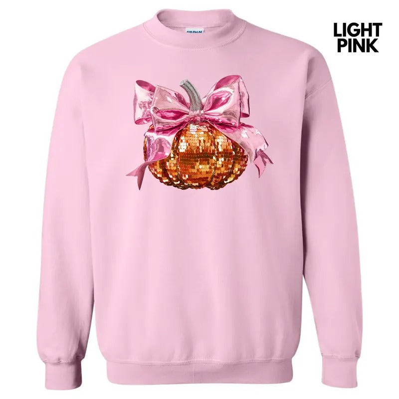 FAKE Sequin Pumpkin Sweatshirt 'NLB' T-Shirts, Hoodie | HypeCrazeTee.com