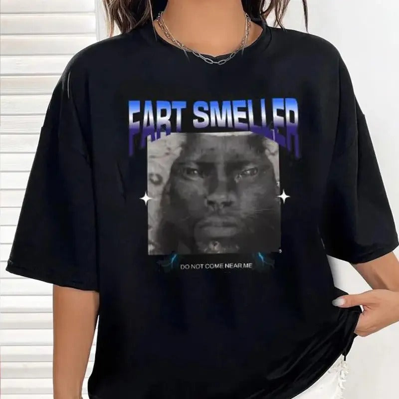 FART SMELLER Kevin Hart Cat Meme T-Shirt, Funny Graphic Tee for Cat Lovers, Cute Humor Gift Idea Hoodie, Sweatshirt