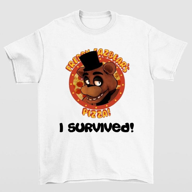 FAZBEAR I Survived Five Nights at Freddy's T-Shirt for Birthday Party Fans Hoodie, Sweatshirt | HypeCrazeTee.com