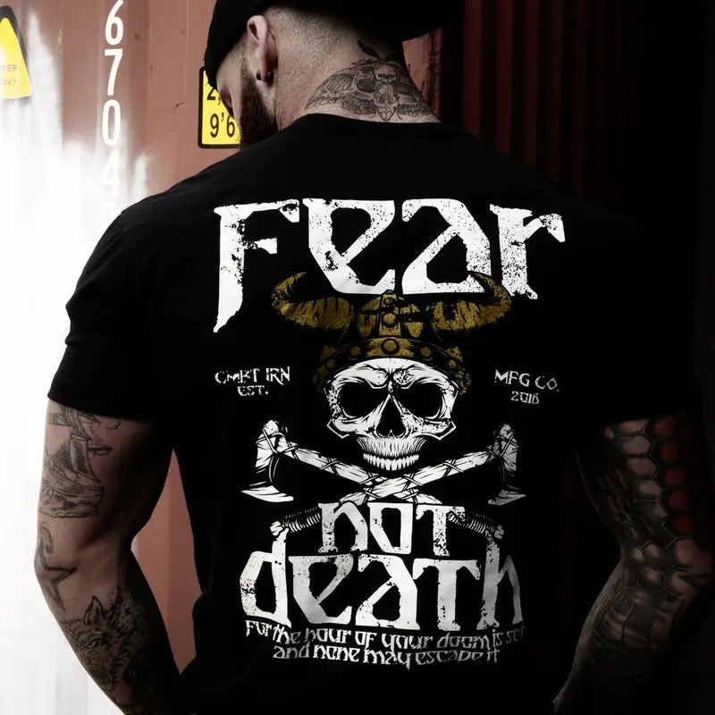 FEAR NOT DEATH, VIKING WARRIOR MEN'S T-SHIRT Hoodie, Sweatshirt | HypeCrazeTee.com