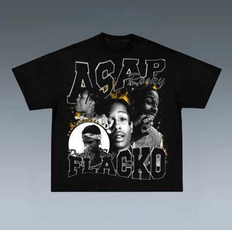 FLACKO TEE, Prints Vintage T-Shirt, Rapper Shirt, Hip Hop Shirt, Rap Music Shirt, R&B Shirt, Pop Shirt, Graphic Tee...