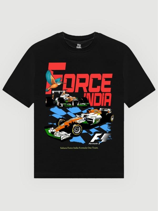 FORCE INDIA Vintage Graphic T-shirt, T-shirt for men & Women, Graphic Tee, Womenswear Cotton Top Shortsleeve Hoodie,...
