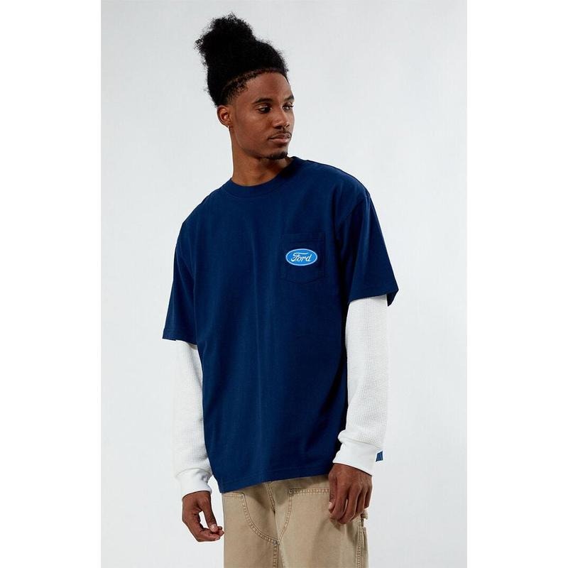 FORD Men's Patch Pocket T-Shirt - Multicolor Hoodie, Sweatshirt | HypeCrazeTee.com