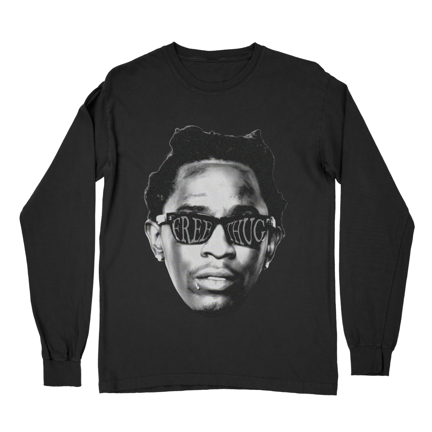 Young Thug Free Thug Long Sleeve T-Shirt – Vintage Rap Shirt, Retro Hip Hop Streetwear Tee