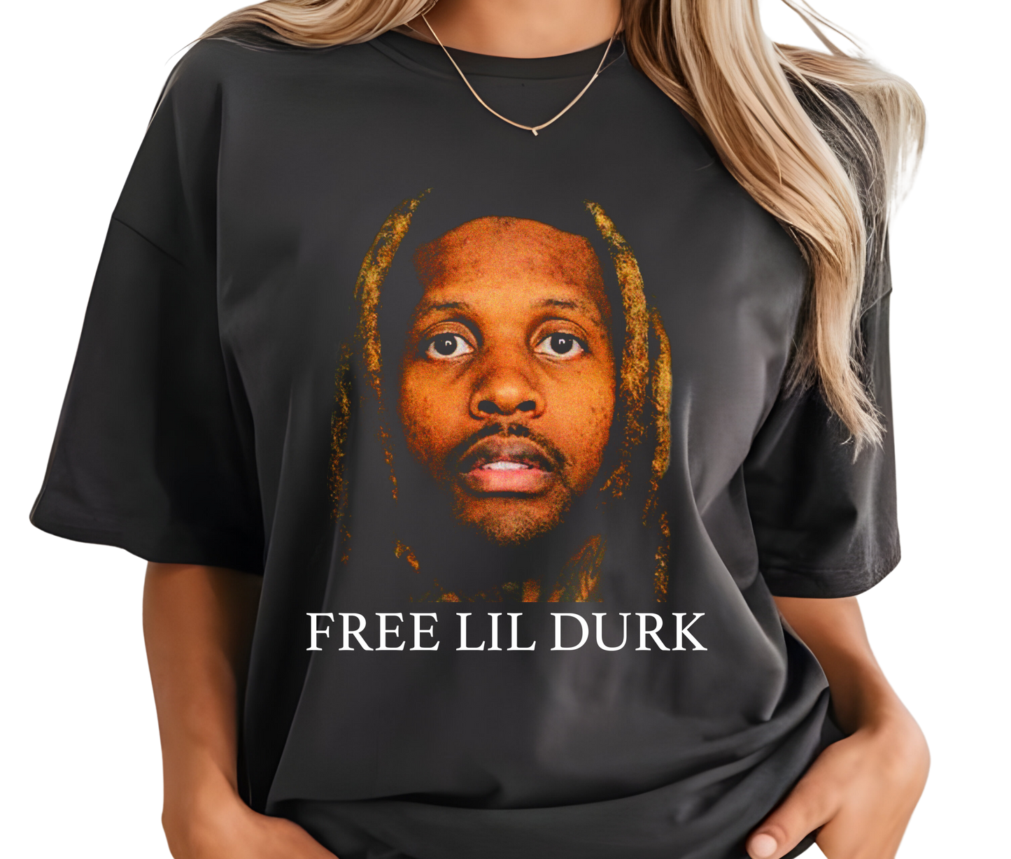Free Lil Durk Mug Shot Graphic Tee – Rare Drill Hip Hop Streetwear T-Shirt, Vintage Rap Shirt