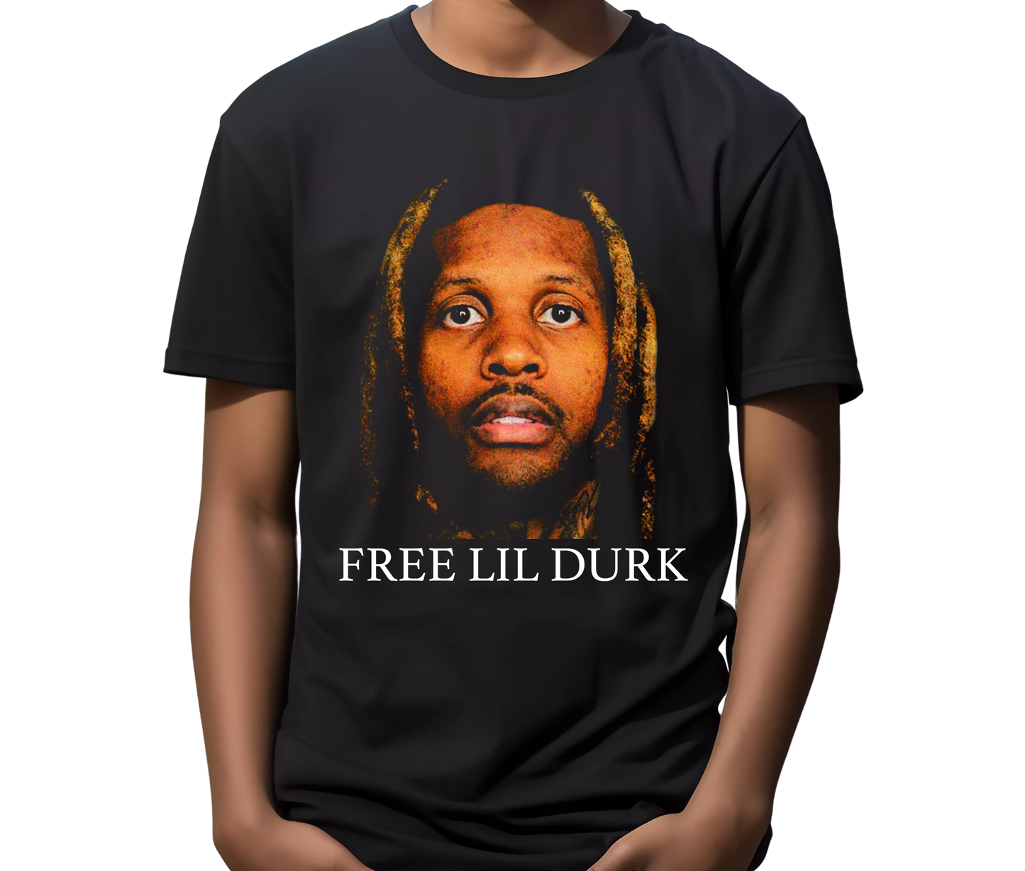 Free Lil Durk Mug Shot Graphic Tee – Rare Drill Hip Hop Streetwear T-Shirt, Vintage Rap Shirt