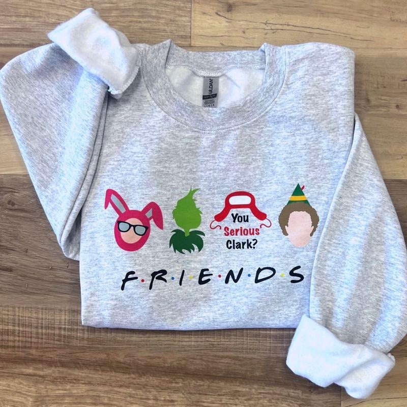 FRIENDS Christmas Sweatshirt T-Shirts, Hoodie | HypeCrazeTee.com