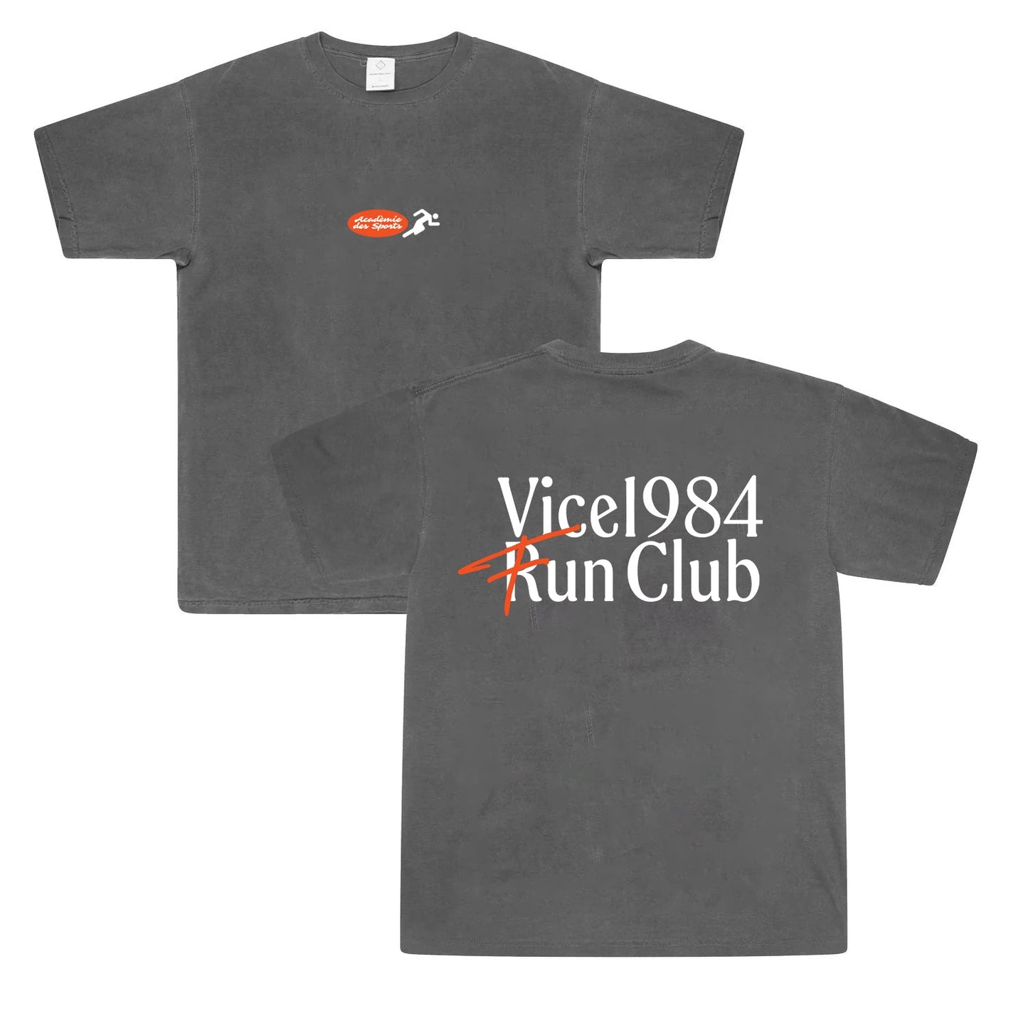 Vice 84 'Fun Club' Vintage Washed Tee - Washed Black