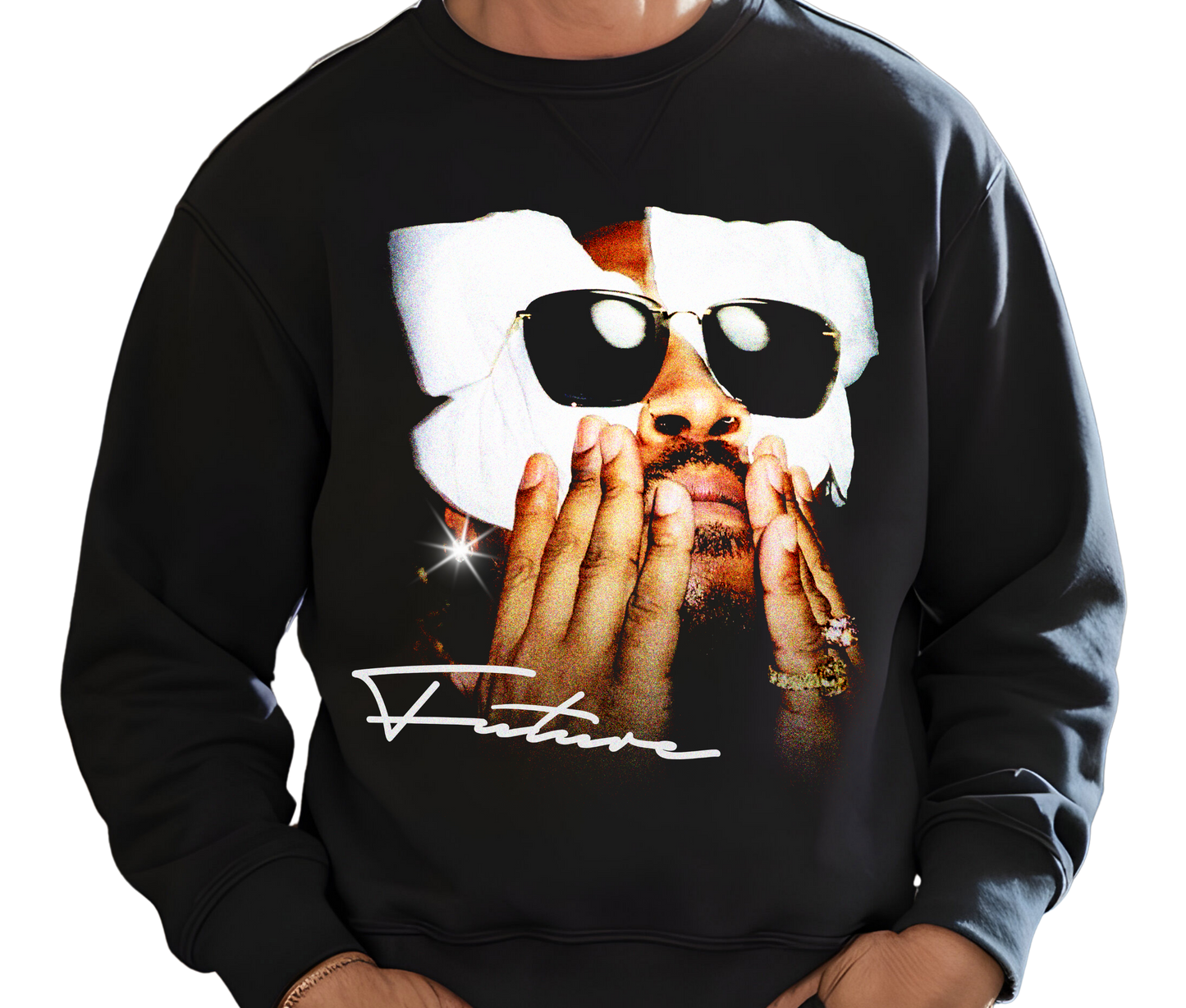 Future We Don’t Trust You Sweatshirt – Vintage Hip Hop Rap Sweater, Retro Streetwear for Music Fans