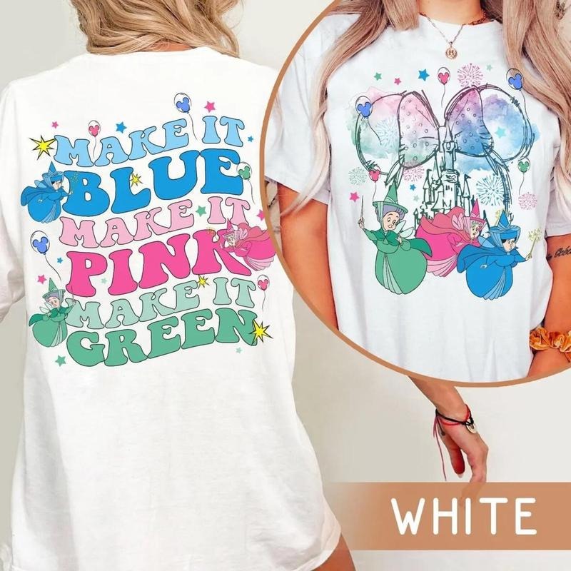 Fairy Godmother Sleeping Beauty Flora Fauna Tshirt Sweatshirt, Summer Vacation Family, 2025 Trip Shirt Hoodie