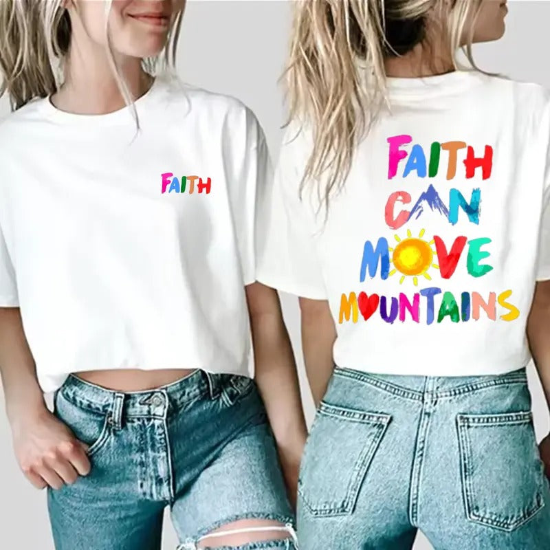 Faith Can Move Mountains Unisex T-Shirt, Casual Top Outdoor Tees Hoodie, Sweatshirt | HypeCrazeTee.com
