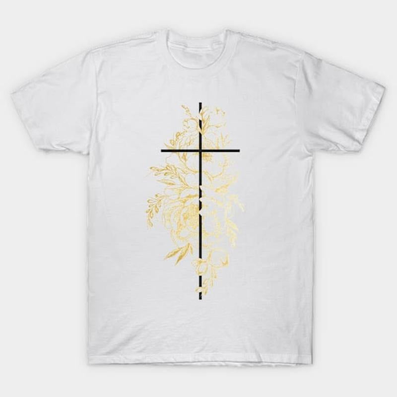 Faith Cross & Bible Verse T-Shirt: Spiritual Style for Everyday Wear Hoodie, Sweatshirt | HypeCrazeTee.com