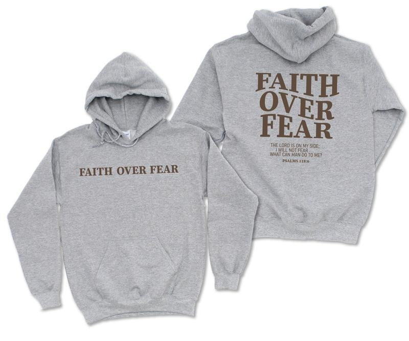 Faith Over Fear Christian Sweatshirt ,Christian Hoodie,Jesus Hoodie, Trendy Hoodie ,Bible Verse Sweater,Aesthetic ...